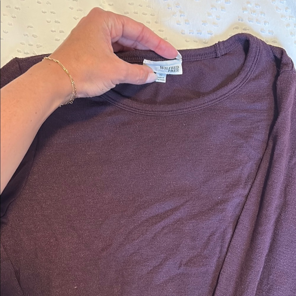 Wilfred Purple Long Sleeve Top